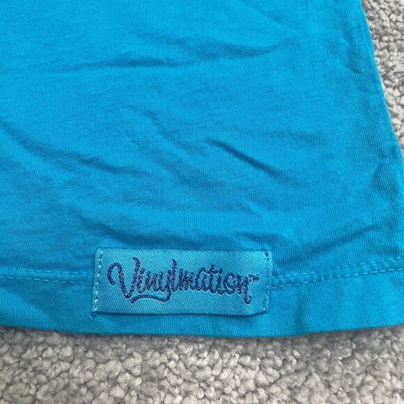 Disney Mickey Mouse Vinylmation Graphic T-Shirt Juniors Small Blue Crew Neck Tee - Picture 10 of 11